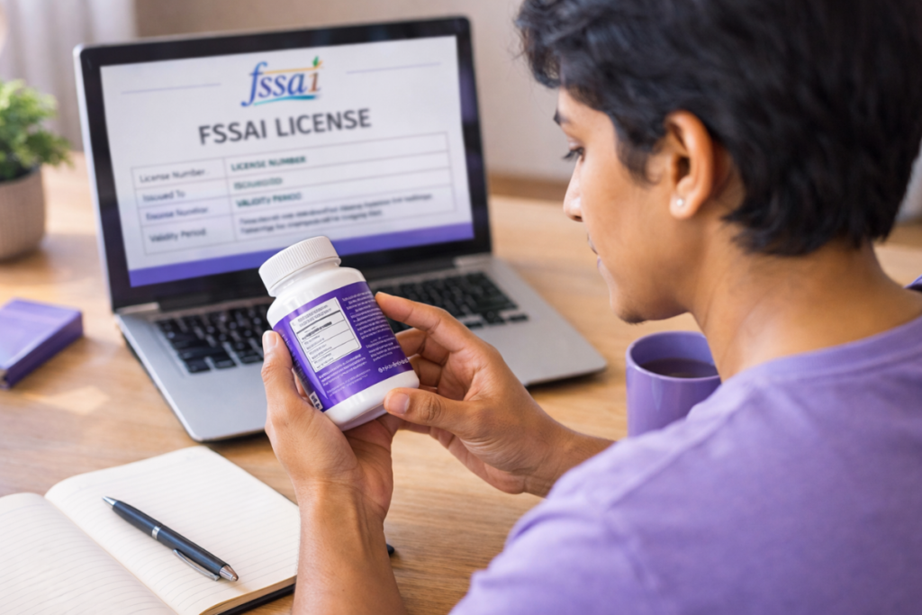 How to audit supplements in India - FSSAI license verification process